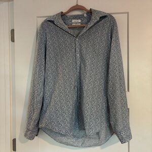 Calvin Klein Light Blue Patterned Shirt